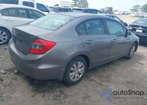 2012 Honda Civic Lx из США, поврежденный, VIN 2HGFB2F57CH535279